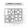 כיריים גז LyVent HO-T-655 לי-ונט