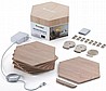 לוחות תאורה חכמים במראה עץ Nanoleaf Elements - צורת משושה - 7 יחידות - ערכת בסיס