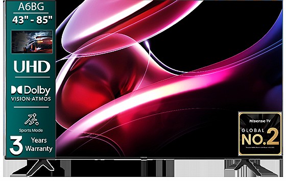 43A6BG UHD TV ◀ �������� ���� ������ 43"  UHD Smart TV 4K 