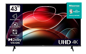 43A6K UHD TV טלוויזיה חכמה הייסנס 43" UHD 4K Smart TV 43A6K UHD TV טלוויזיה חכמה הייסנס 43" UHD 4K Smart TV