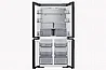 מקרר 4 דלתות מסדרת BESPOKE דגם RF70DB9125BK בנפח 636 ליטר שחור זכוכית 636L